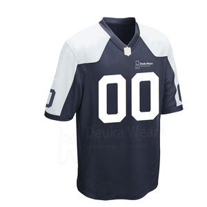 Camiseta de Fútbol Americano Sublimada con Diseño Personalizado OEM, Transpirable y de Talla Grande, Camisetas de Práctica de Fútbol Personalizadas - Product Image 4