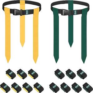 Nuoxin Hot Sale High Quality Trained <b>10</b> Man Flag Football Belts <b>10</b> Player Adjustable Flag Football Set <b>for</b> Sports Teams Training - Product Image 1