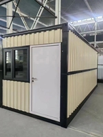 Solution d'espace compacte préfabriquée à installation instantanée, conteneur pliable, application polyvalente commerciale et résidentielle