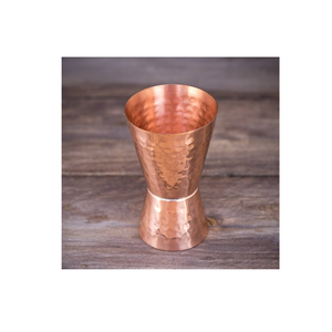 แก้วจิ๊กเกอร์ชุบเคลือบเงาแก้วทำจากทองแดงแก้วดื่มไวน์ยอดนิยมจากอินเดีย - Product Image 2