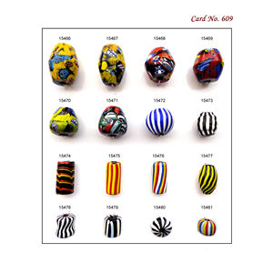 Perles en verre de Murano et Millefiori faites à la main de qualité supérieure pour la fabrication de bijoux, perles au design magnifique pour la fabrication de bracelets - Product Image 6