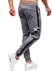 Pantalones Deportivos Casuales de Cintura Media, Cómodos y Elásticos, con Bolsillos, 100% Algodón, para Correr y Ropa Deportiva - Product Image 4