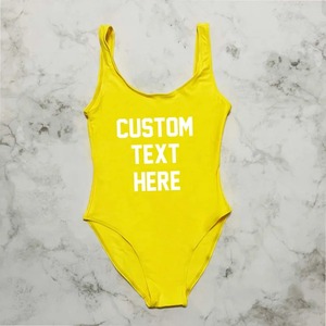 Traje de Baño de Una Pieza Personalizado con Texto para Mujer, Tallas S-3XL, Talla Grande, Secado Rápido, Spandex/Nailon, Alta Calidad, Sexy, Traje de Baño de Verano - Product Image 6