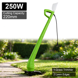 Desbrozadora Eléctrica con Cable Vertak de 250W, Cortadora de Césped con Alimentación Automática, Desmalezadora Manual con Mango Telescópico - Product Image 1