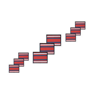 Logotipo personalizado Corps Ceremonial Music TRF X3 Insignia bordada de hierro Color azul TRF Bordado de 3 colores Decoraciones personalizadas al por mayor - Product Image 4