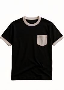 T-shirt pour homme 100% coton, col rond, coupe classique, haute qualité, tendance, 260 grammes, manches courtes, décontracté, motif uni, tricoté, vierge - Product Image 3