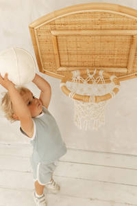 Juguete de Baloncesto de Ratán Natural para Niños, Decoración Ecológica Hecha a Mano Única de Vietnam - Product Image 6