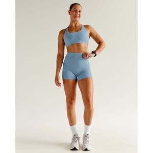 Aspire Fitness Sport Bra-Breathable Yoga Training Activewear ลายพิมพ์ Glacier Lake - Product Image 3