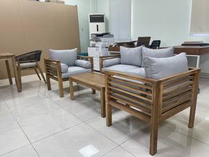 Solid Teak Wood Family Dining <b>Table</b> and <b>Chair</b> Set Includes 1 <b>High</b> Modern Design <b>Table</b> and 6 <b>Chairs</b> - Product Image 5
