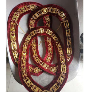 Fabricante de Fez y Regalia Masónicos Personalizados de Alta Calidad, Diseños de Collar de Cadena de Regalia de Terciopelo Morado de Primera Calidad - Product Image 2