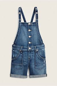 Peto de mezclilla para mujer Lavado ligero Desgastado Vintage Denim Estilo sin esfuerzo Babero Botón general Estampado Moda Verano Invierno - Product Image 6