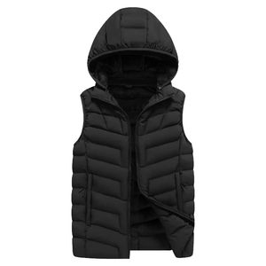 Veste d'hiver classique à col montant, imperméable, coupe-vent, matelassée épaisse, longue, avec logo sur le devant, portable et chaude - Product Image 6