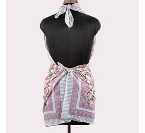 Summer Use Unique Sundara <b>Wrap</b> Artisan Cotton Scarf & Sarong Duo Hand Blocked Traditional Soft Fabric <b>Shawls</b> & Scarves - Product Image 4