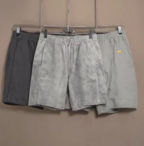 Men's Casual High Quality Acid Wash Shorts Comfortable Cotton Polyester Solid Color Mid Waist Quick Dry Breathable for Gym - Product Image 6