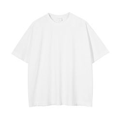 Camiseta de algodón puro para hombre, camisa de manga corta desgastada con hombros descubiertos, ropa informal, 2022 - Product Image 3