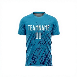 เสื้อฟุตบอลโพลีเอสเตอร์ 100% ระบายอากาศ ป้องกันแบคทีเรีย แห้งเร็ว สายปรับได้ ขายส่งสำหรับนักกีฬา - Product Image 1
