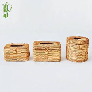 Vietnamese <b>Rattan</b> <b>Tissue</b> <b>Box</b> <b>Cover</b> Paper <b>Box</b> <b>Tissue</b> Holder for Decor Best Selling 2022 - Product Image 2