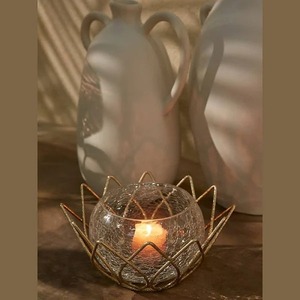 Golden <b>Brass</b> Glass Candle <b>Lanterns</b> Golden Wedding Decoration <b>Lantern</b> Beading at Cheapest Price in India Christmas - Product Image 1