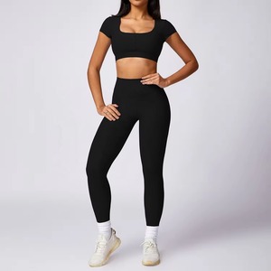<b>Women's</b> Solid <b>Pattern</b> Fitness & Yoga <b>Leggings</b> With Elastic Waist Sport Pants Style - Product Image 3