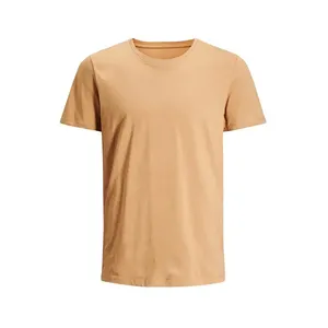 High Quality Solid Colour Summer wear half sleeve OEMY&ODM service breathable Custom 100% Cotton Men's Blank Plain T Shirts