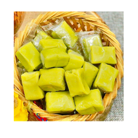 Spécialités de bonbons à la noix de coco du Vietnam/bonbons à la noix de coco mous naturels moins de sucre avec des saveurs de feuille de durian cacahuète pandan