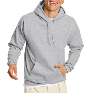 Custom Men's 100% Cotton <b>Fleece</b> Pullover Hooded <b>Sweatshirt</b> Oversize Casual Sports Winter Solid Eco-Friendly Breathable <b>Lined</b> - Product Image 1