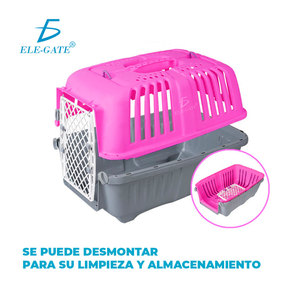 Large Breathable Pet Carrier <b>Box</b> for Dogs and <b>Cats</b> 46x27x28 cm Solid Pattern PC Material Travel Bag for Dog Strollers - Product Image 3