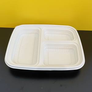 Newest style 2025 Disposable <b>Plastic</b> Take Away <b>Lunch</b> Food <b>Box</b> 100% Cornstarch Biodegradable 3-4-5 compartments food container - Product Image 4