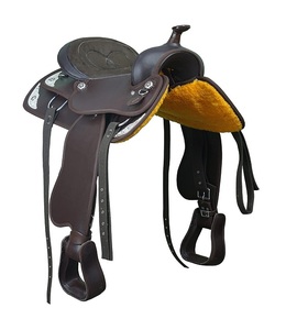 อานม้าสังเคราะห์แบบตะวันตกที่มีแทคเข้าคู่กับสินค้าแข่งม้าอังกฤษ - Product Image 2