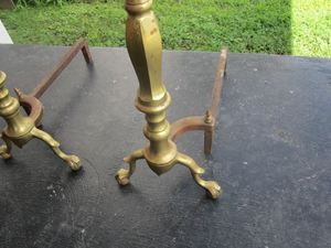 Chenets en laiton populaires pour support de stockage arrière-cour ménage extérieur cheminée bois de chauffage support porte-bûche support fabriqué en inde - Product Image 3