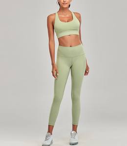 Vente chaude sans couture Yoga ensemble femmes vêtements de sport deux pièces vêtements de sport avec soutien-gorge de sport et Leggings Logo personnalisé tenue de Fitness - Product Image 6