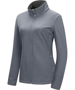 Veste softshell doublée polaire coupe-vent imperméable légère pour femme pour la course à pied Golf randonnée moto/vêtements de course automobile - Product Image 1