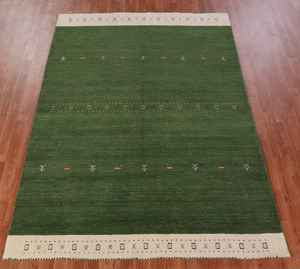 Tapis de style turc noué à la main Oushak bleu 9x12, tapis modernes Oushak colorés personnalisés disponibles - Product Image 4