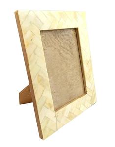 Pine Wood Bone Inlay <b>Picture</b> <b>Frame</b> Unique and Elegant Wood <b>Frame</b> for Displaying Your Favorite Photos - Product Image 1