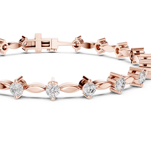 Hearth & Gem Mossanite 14K Pulsera de energía curativa con piedras naturales Joyería de atención plena y bienestar - Product Image 1