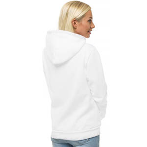 Vente en gros de pulls à capuche d'automne pour femmes coupe ajustée couleur unie 70% coton 30% sweats à capuche en polyester - Product Image 6