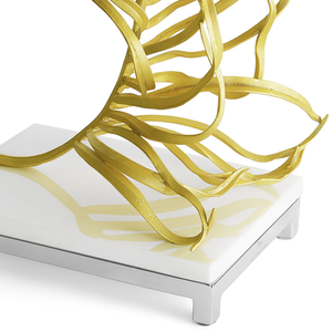 Escultura decorativa de palmera, adorno de Arte de Metal Tropical, estilo costero, Decoración de mesa para el hogar - Product Image 5