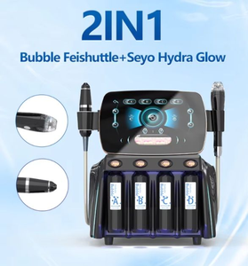 Mesin pelembap wajah oksigen air Hydro, produk baru 2in1 mesin pembersih dalam kulit bersinar dalam gelembung Feishuttle + seyo Hydra - Product Image 2