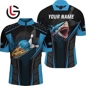 เสื้อโปโลโบวลิ่งผ้าสแปนเด็กซ์โพลีเอสเตอร์สำหรับผู้หญิงเสื้อโปโลสำหรับใส่ได้180กรัมน้ำหนักคอตั้งซิปคอตั้งแบบออกแบบได้ตามต้องการ - Product Image 3