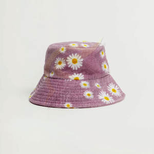 Sombrero de cubo de algodón de alta calidad, gorra de cubo lisa con estampado Floral personalizado, nueva colección, venta al por mayor - Product Image 6