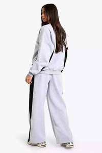 Top Quality <b>Grey</b> Marl 2 Piece <b>Women's</b> Star Slogan <b>Tracksuit</b> Set Breathable Hoodie And Sweatpants Jogger Set <b>Women</b> <b>Tracksuit</b> - Product Image 5