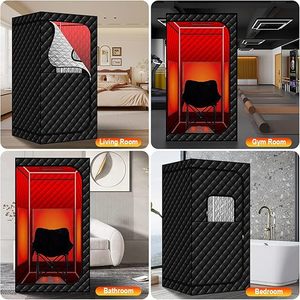 <span class=keywords><strong>Sauna</strong></span> Portátil de Infrarrojos Lejanos para Interiores, Tienda de <span class=keywords><strong>Sauna</strong></span> de Vapor Seco, <span class=keywords><strong>Sauna</strong></span> Plegable Individual de Infrarrojos, <span class=keywords><strong>Sauna</strong></span> Seca y Húmeda para el Hogar - Product Image 5