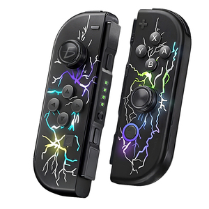 จอยคอน RGB ไร้สายคู่ เชื่อมต่อผ่านบลูทูธ ระบบสั่น HD แบตเตอรี่ 600mAh ใช้ได้กับ / Lite/OLED - Product Image 1