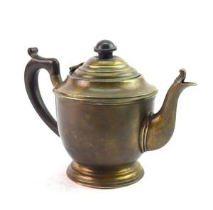 Handcrafted brass <b>tea</b> <b>pot</b> and kettle with ornate heritage details ideal for ethnic kitchen styling and classic serving - Product Image 4