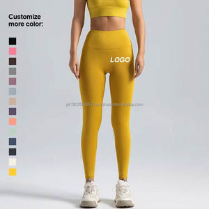 Custom Logo High Waist Women's Gym Fitness Yoga <b>Leggings</b> Eco-Friendly High Waisted Workout <b>Leggings</b> <b>Pocket</b> XL Spandex Seamless - Product Image 1