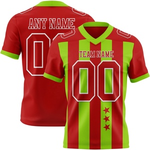 Maillot de football américain personnalisé le plus vendu, 100 % polyester, maille respirante, logo d'équipe, nom et numéro du joueur, fabricant OEM - Product Image 1