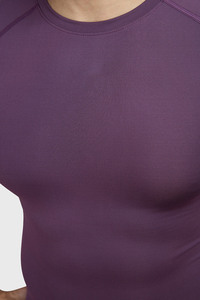 T-shirt de compression en polyester de haute qualité pour hommes, personnalisable en gros, sublimation, pour la salle de sport, la course à pied, les sports, performance, rash guard - Product Image 2