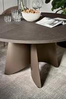 Table moderne extensible avec plateau en verre et pieds en métal sculptés et courbés. Design élégant, polyvalent et stylé pour hôtel, villa, salon