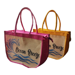 Bolso de mano con estampado digital para compras, bolsa reutilizable de gran capacidad para almacenamiento de frutas, con cordón, plegable - Product Image 5