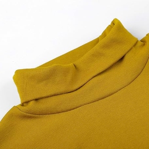 Venta al por mayor de calidad superior de los hombres de cuello redondo grueso primavera suéter nuevo poliéster de primera calidad Color sólido patrón antiarrugas - Product Image 6